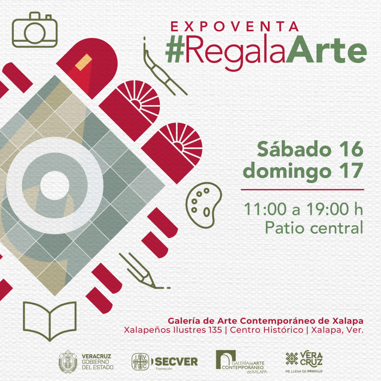 IVEC invita a expoventa #RegalaArte en Galería de Arte Contemporáneo de Xalapa