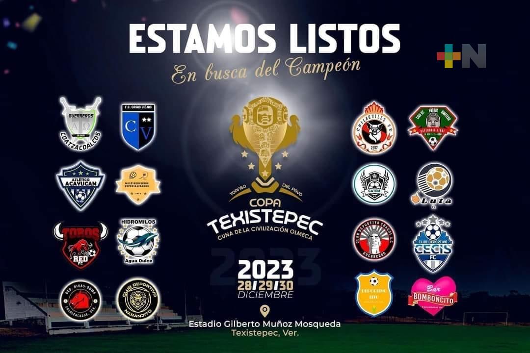 Realizarán Copa Texistepec de futbol, del 28 al 30 de diciembre