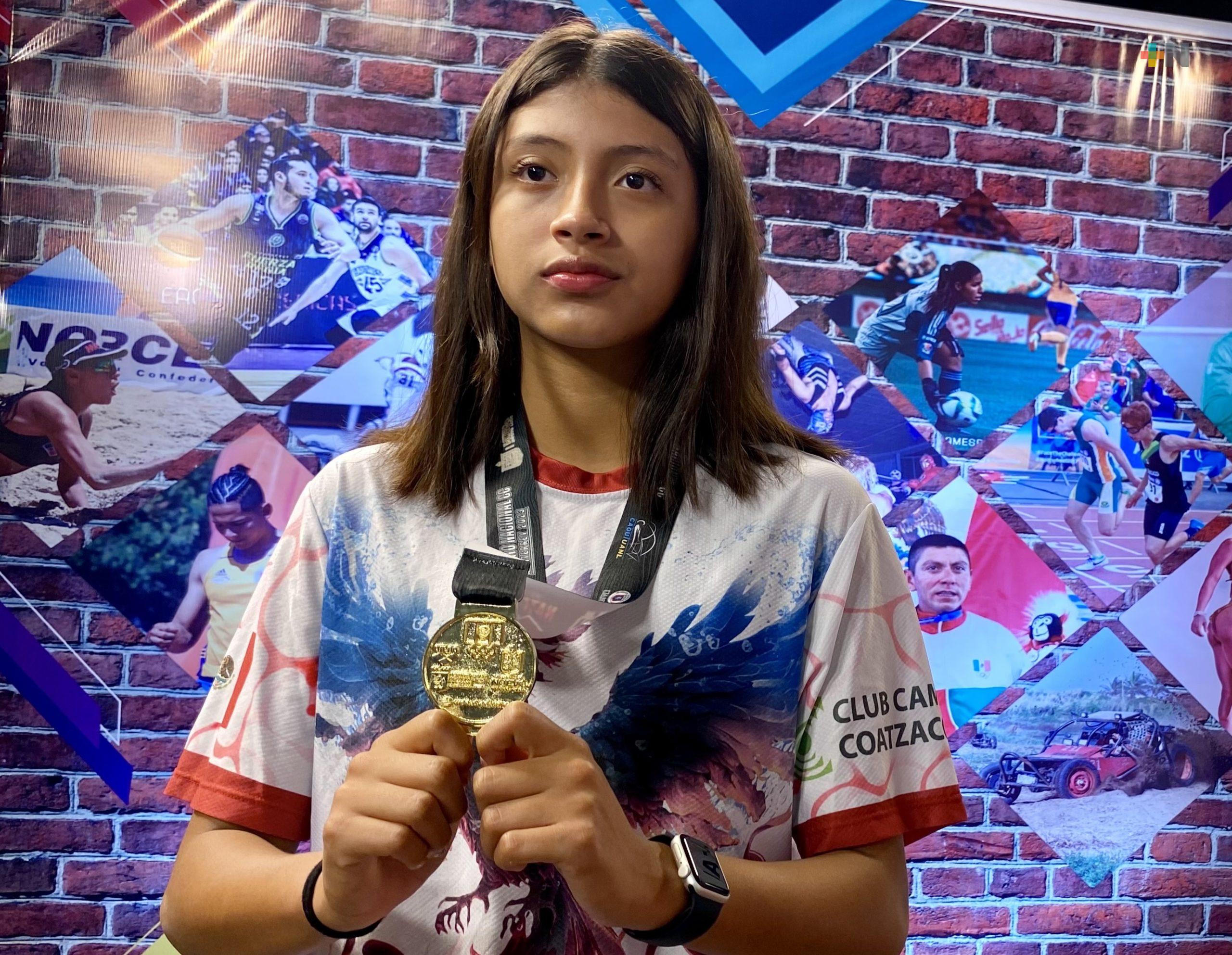 Ximena Hipólito campeona en Nacional de Curso Corto de Natación Invernal
