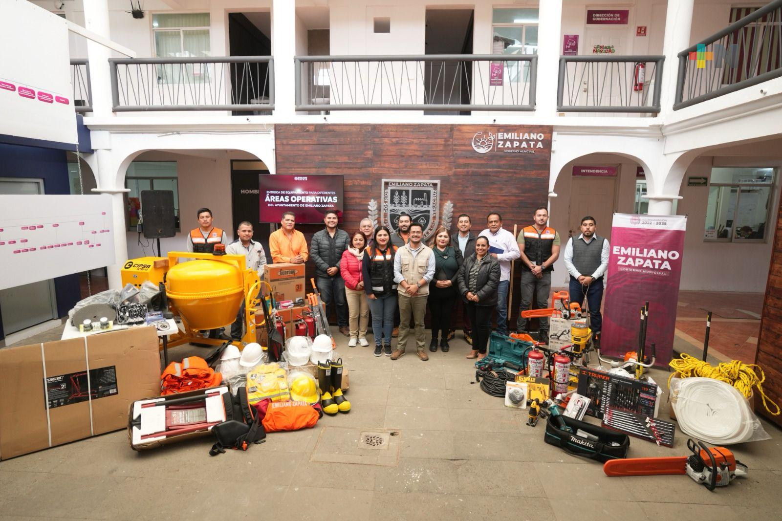 Obras y finanzas sanas presenta alcaldía Emiliano Zapata al término de segundo año de administración