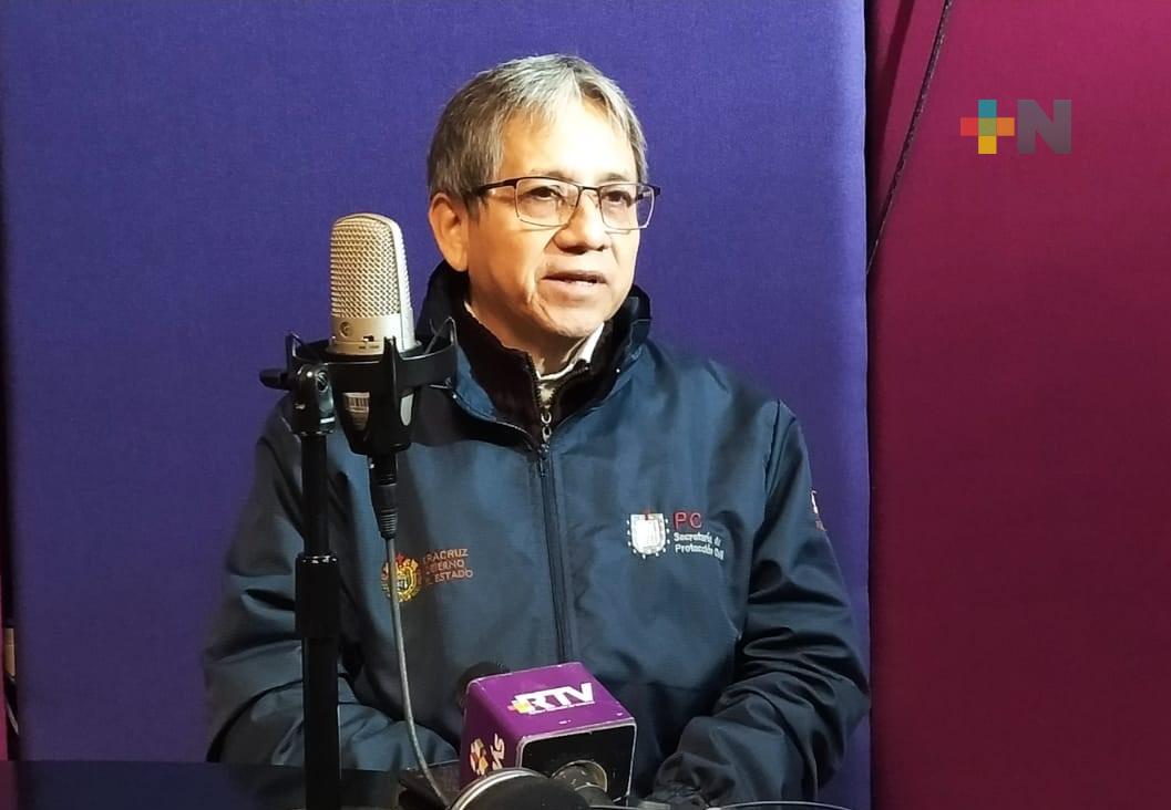 Masa polar mantiene frío y lluvia en la entidad veracruzana