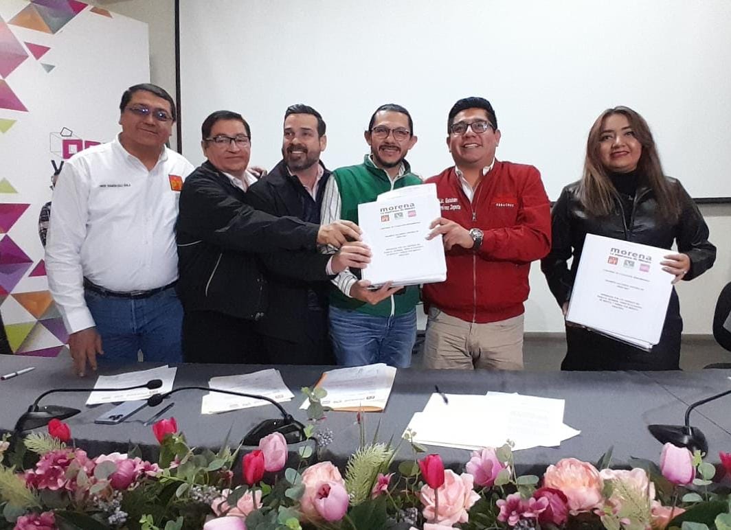 Registran ante el OPLE convenio de coalición «Sigamos haciendo historia en Veracruz»