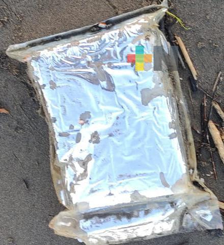 Aparece «paquete» en playa de Coatza; podría pertenecer a cargamento incautado