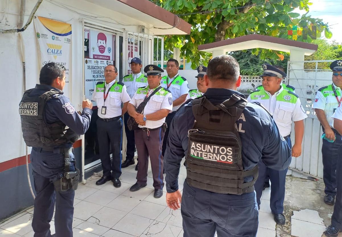 Asuntos Internos de SSP supervisa a personal en Coatzacoalcos, Jáltipan y Las Choapas