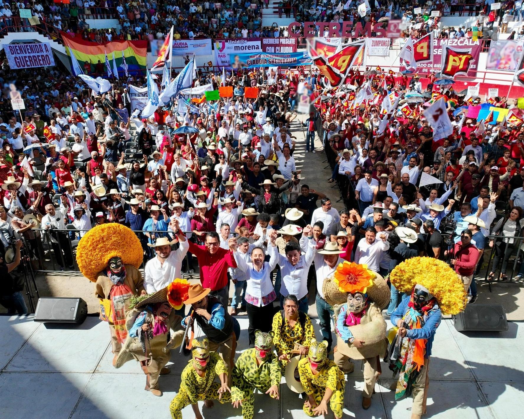 Guerrero nos necesita a todas y todos: Claudia Sheinbaum