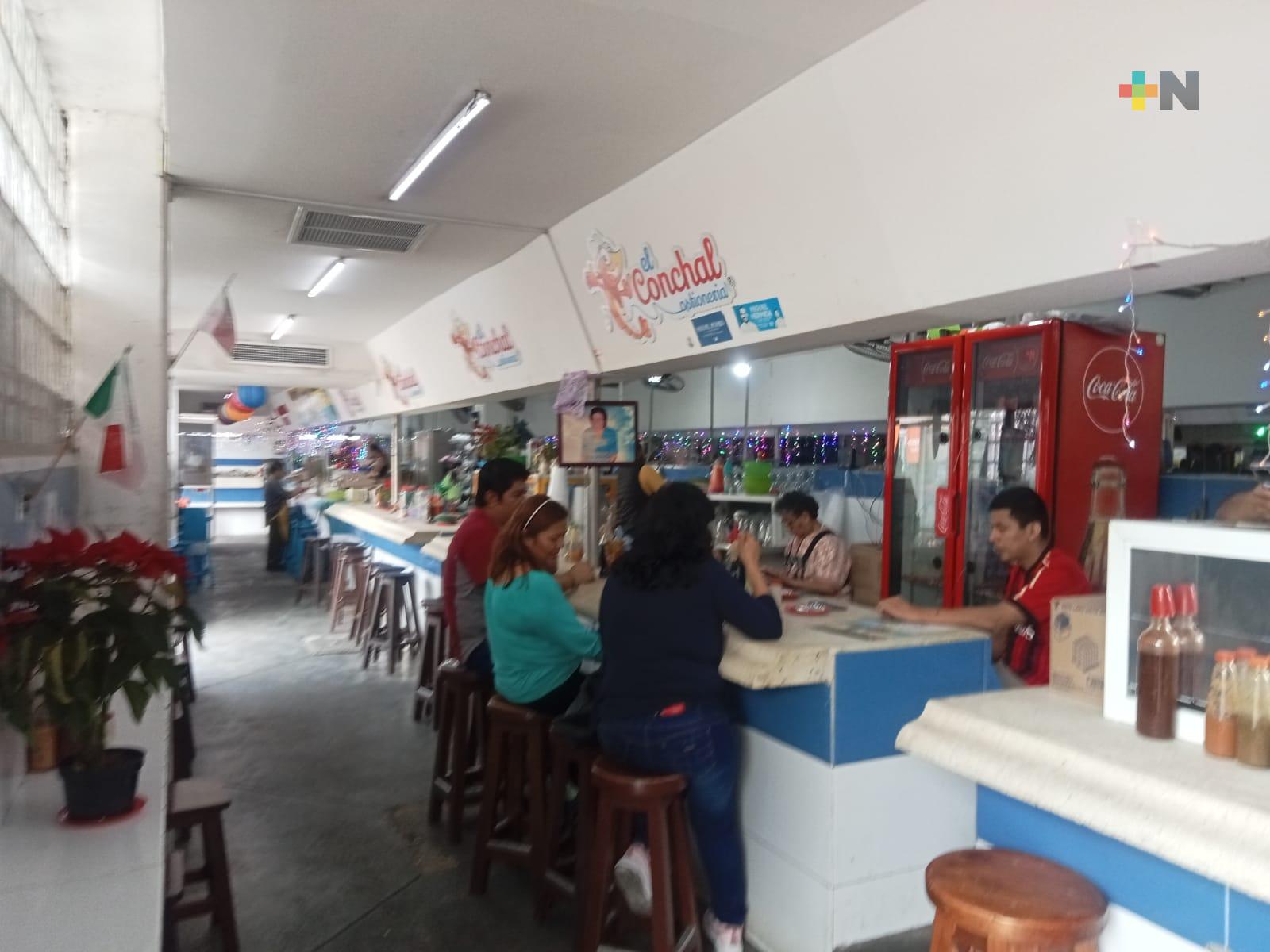 Aumenta venta de mariscos en Veracruz puerto