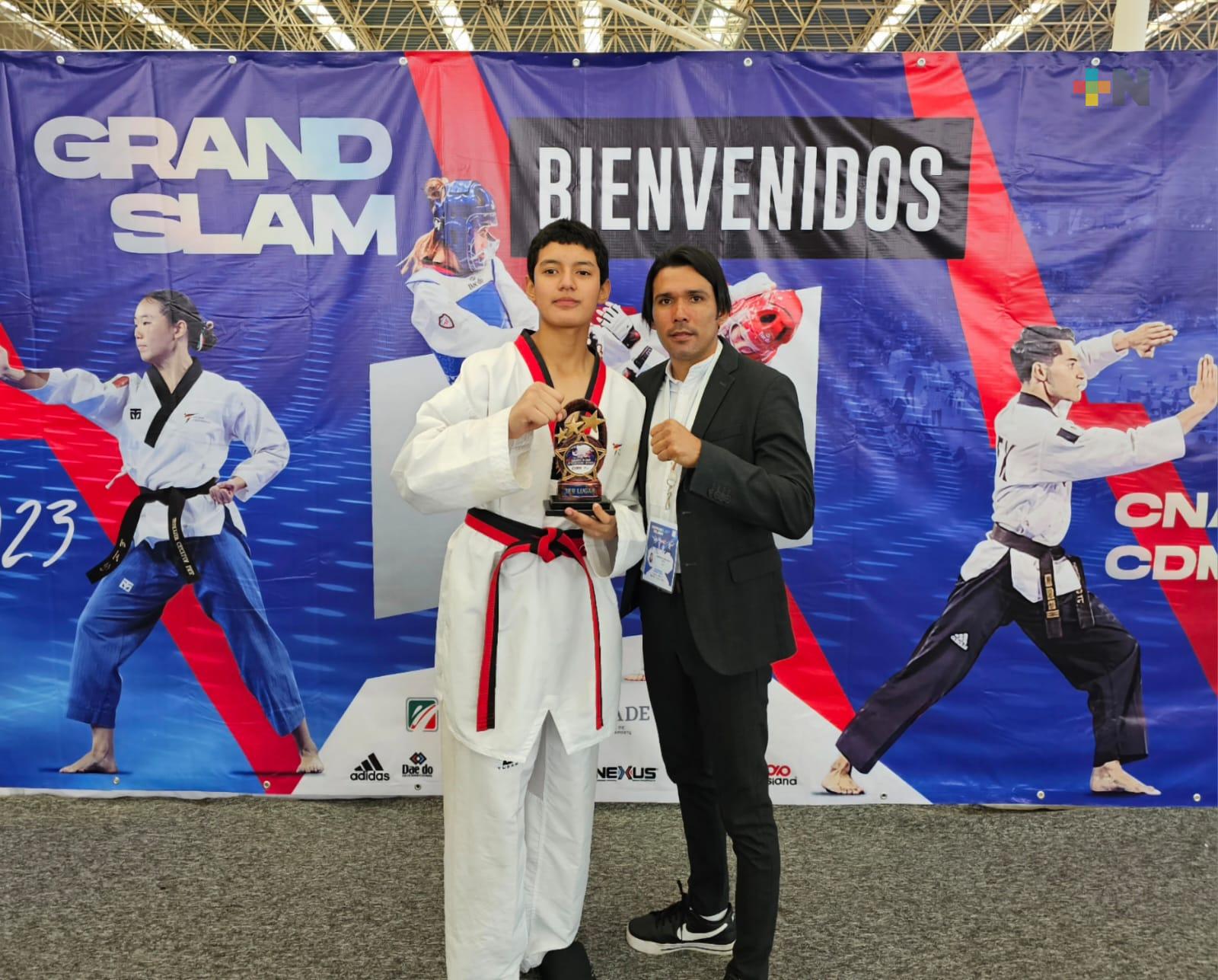 Gana bronce taekwondoín veracruzano Rocco Reyes en Grand Slam FMTKD