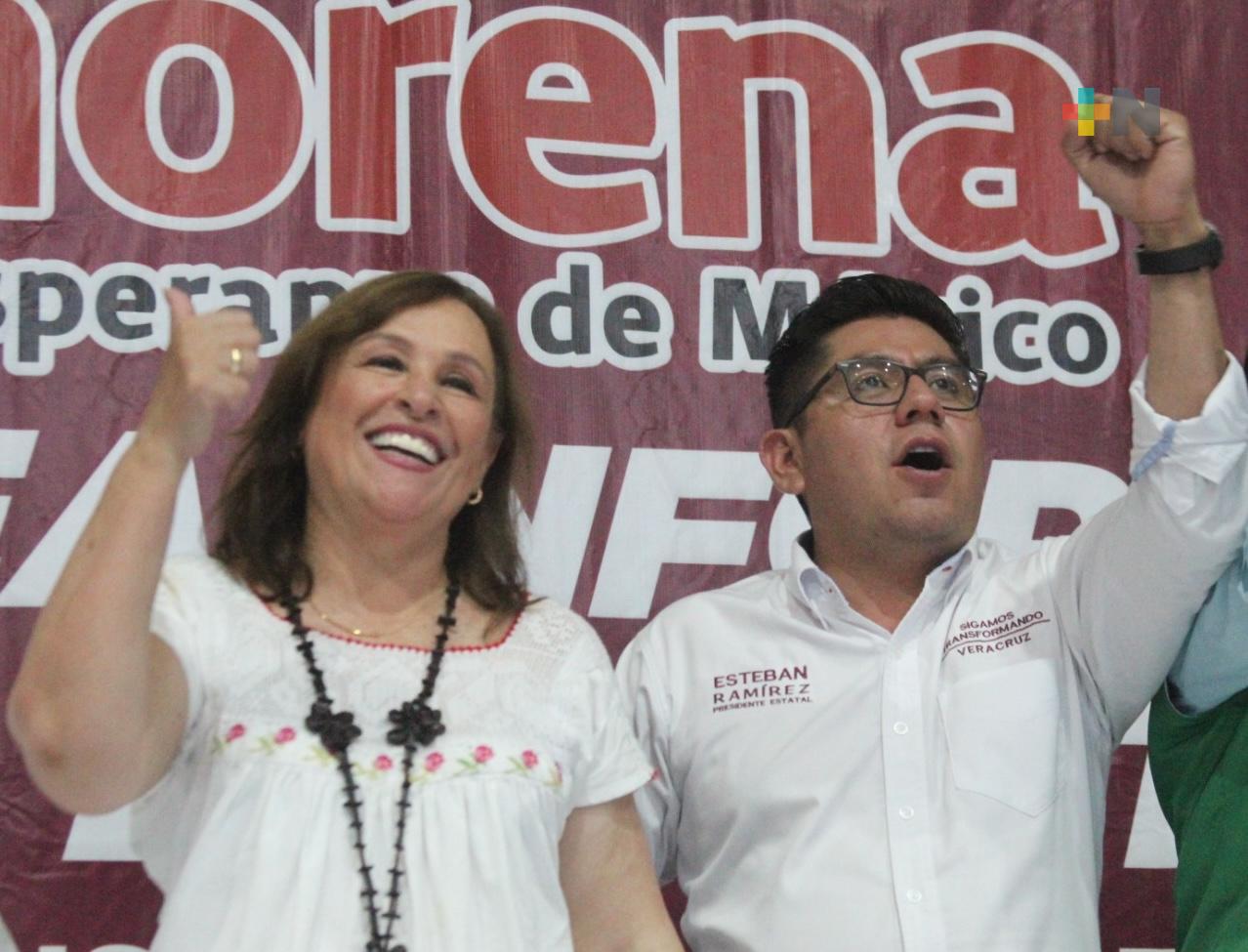 Con Sheinbaum y Nahle consolidaremos el segundo piso de la transformación en Veracruz: Esteban Ramírez