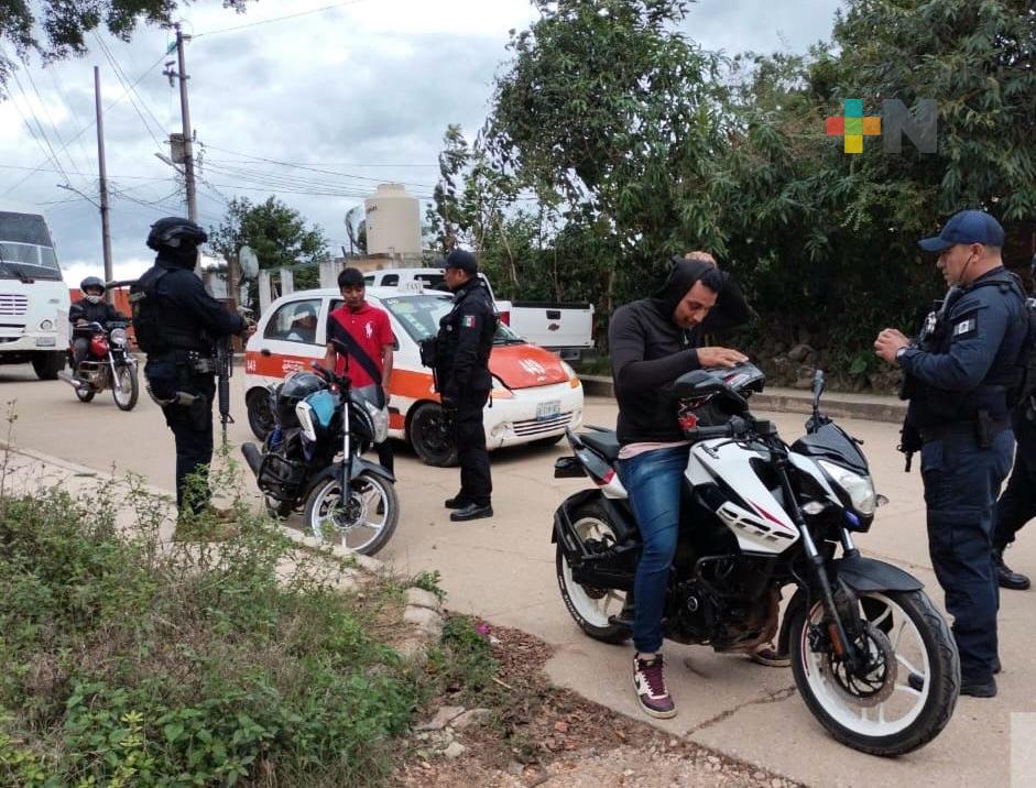 Mediante recorridos, refuerza SSP vigilancia en Acayucan
