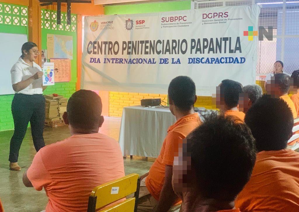 Con pláticas informativas conmemoran el Día Internacional de la Discapacidad en Centros penitenciarios del estado