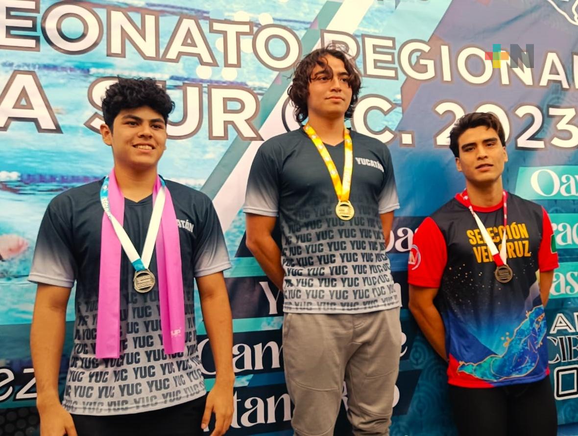Dos títulos para Veracruz en Campeonato Regional de natación en Chiapas