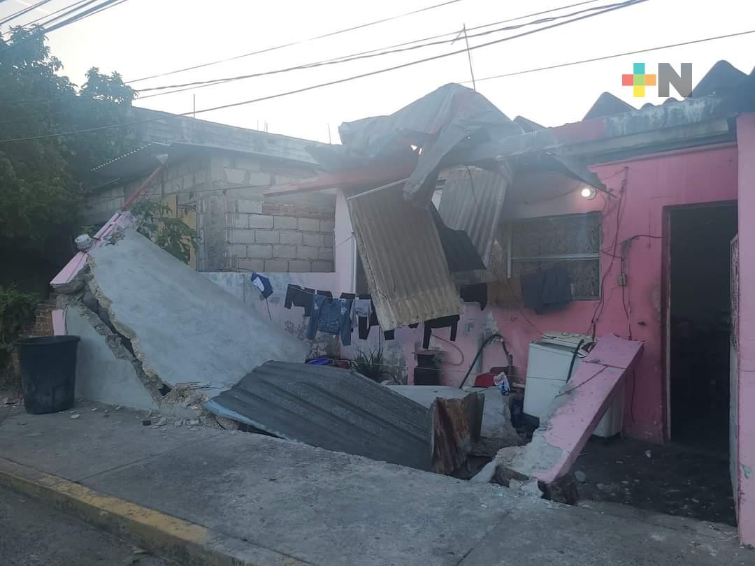 Trailer causa destrozos a vivienda en Medellín de Bravo