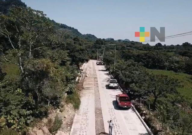 SICT finaliza camino de mano de obra en el municipio de Misantla