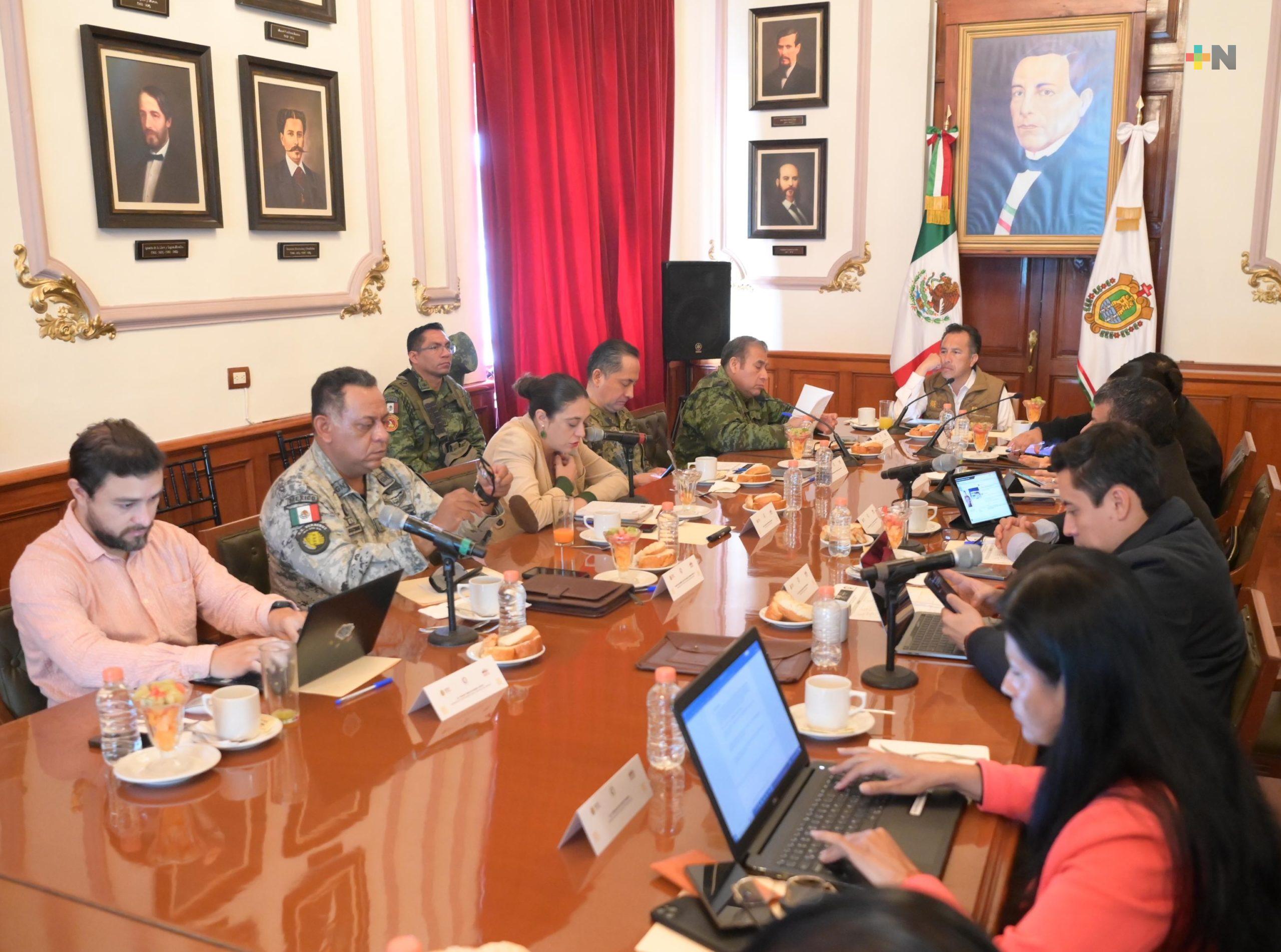 En Palacio de Gobierno, Cuitláhuac García encabeza la Mesa para Construcción de la Paz