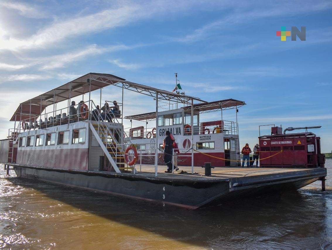 Transbordadores de Villa Allende a Coatza no laborarán este 1 de enero