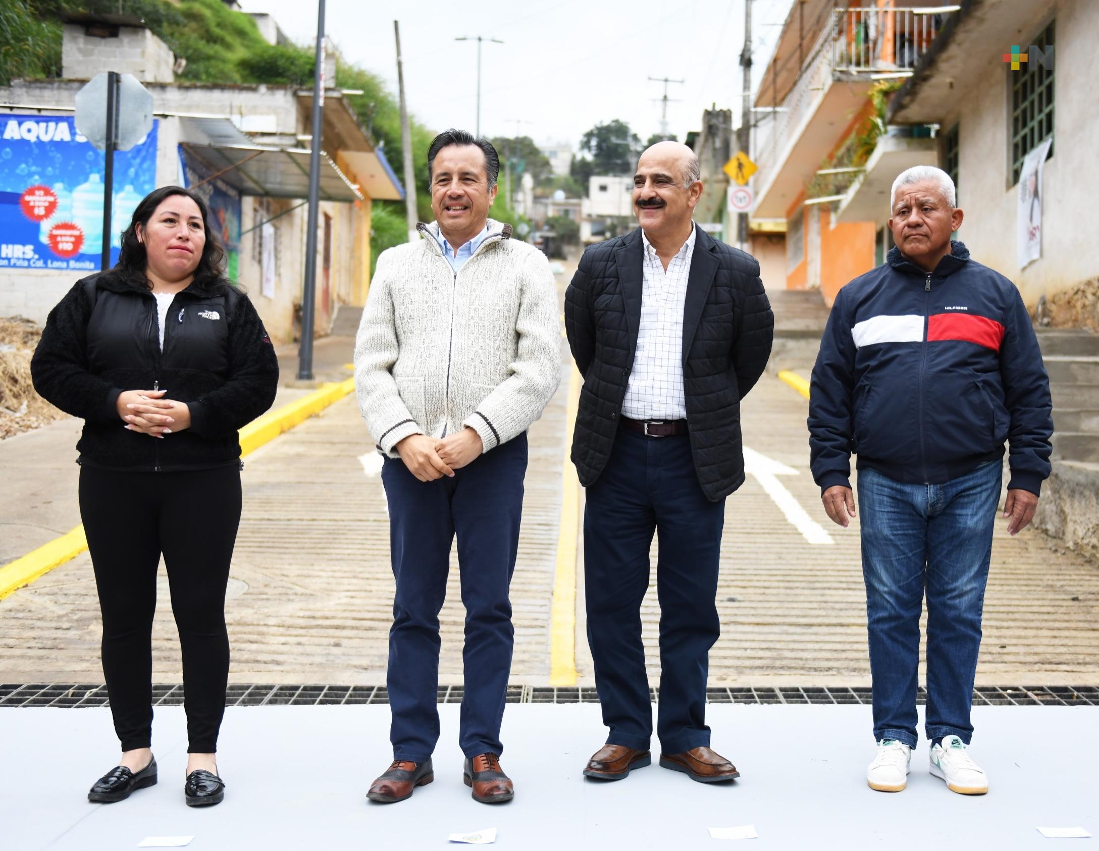 Gobernador Cuitláhuac García inaugura obras en la capital del estado