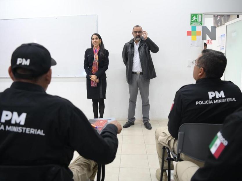 Fiscal general visita a policías ministeriales que se capacitan en Academia Regional del Sureste