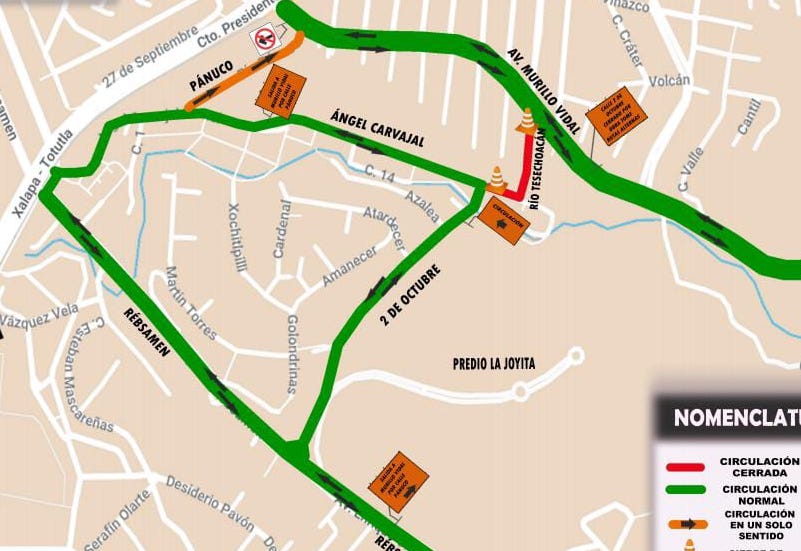 Este lunes se abrirá la calle 2 de Octubre, en Xalapa