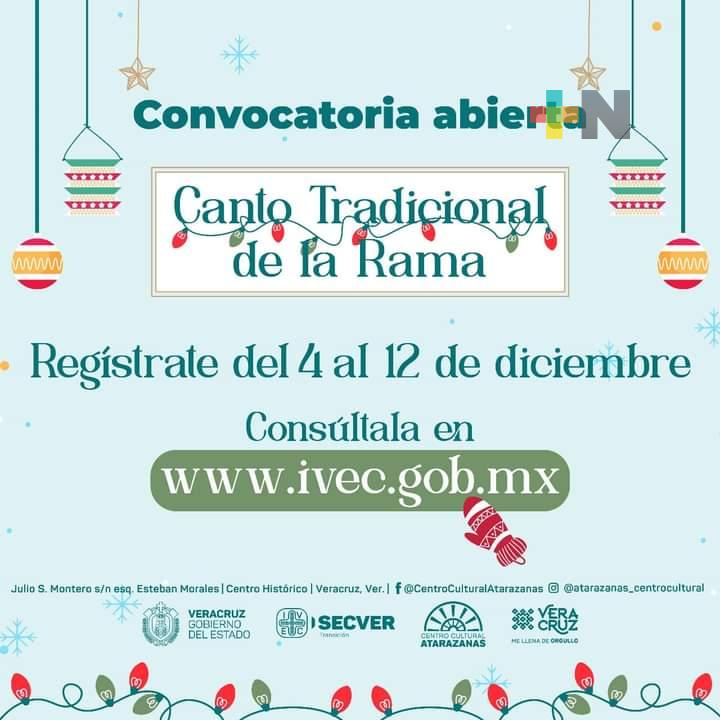 Invita IVEC a concurso de «Canto Tradicional de la Rama»