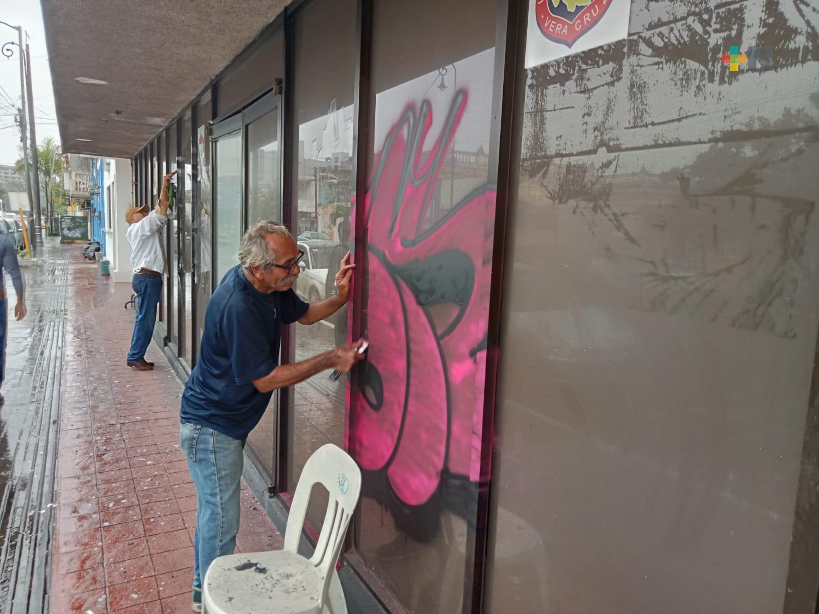 Vandalizan sindicato de estibadores en Veracruz puerto; reportan falta de seguridad