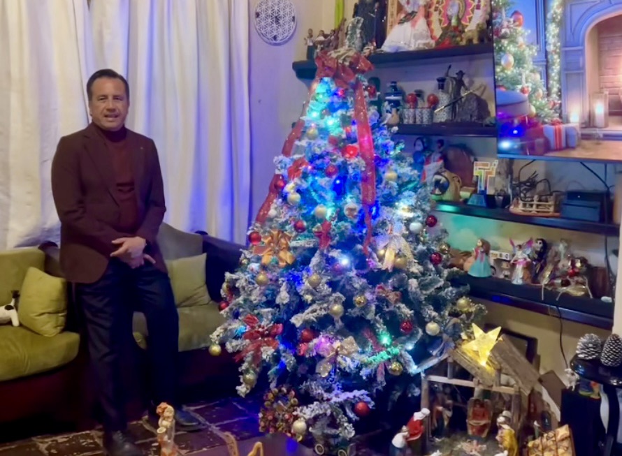 Gobernador Cuitláhuac García desea Feliz Navidad a todas las veracruzanas y veracruzanos