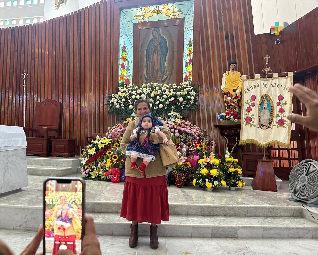 En 2023 llegaron cerca de 20 mil peregrinos al santuario de Guadalupe de Coatza