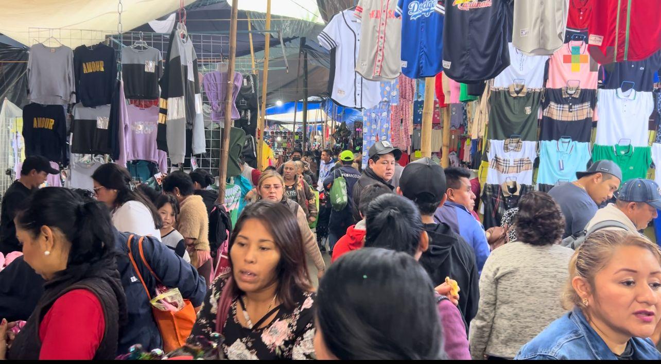 Aumenta afluencia en Tianguis de Martínez de la Torre