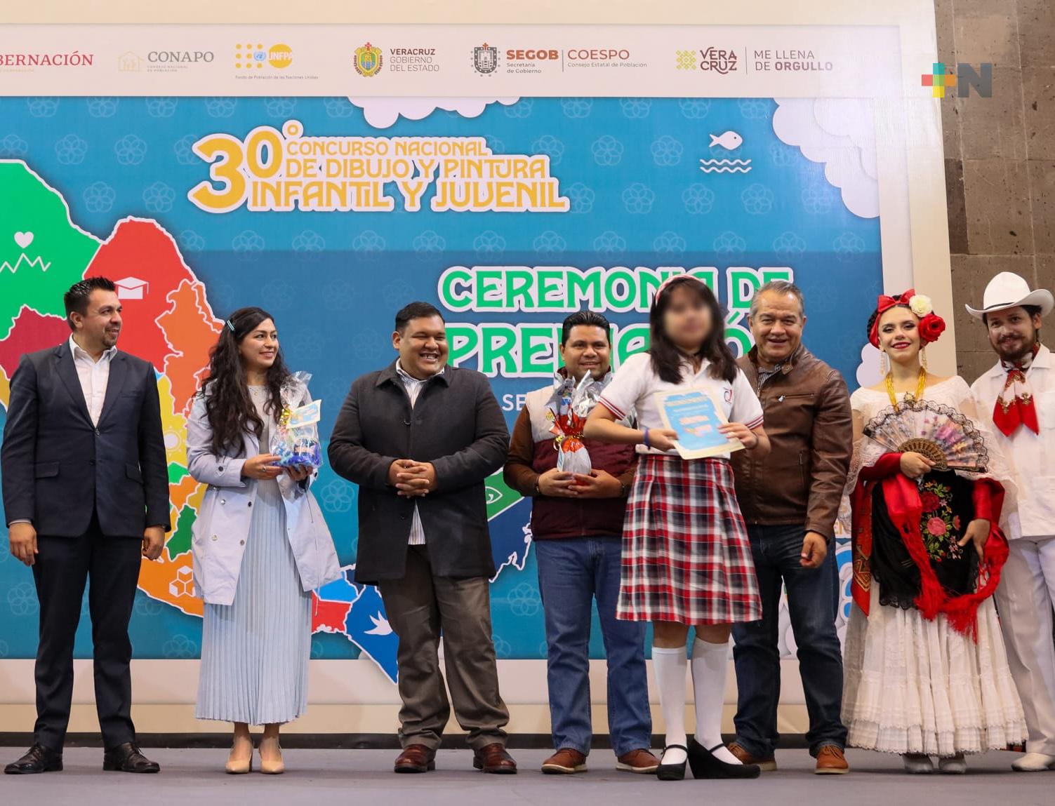 Encabeza Yair Ademar Domínguez premiación estatal de Concurso de Dibujo y Pintura infantil y juvenil 2023