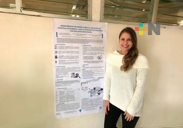 Egresada UV propone gráficos para personas con discapacidad visual