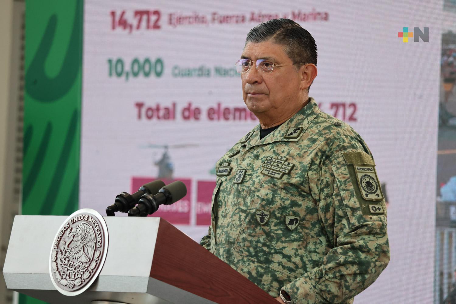 Sedena distribuye más de 87 mil paquetes de enseres domésticos en Guerrero