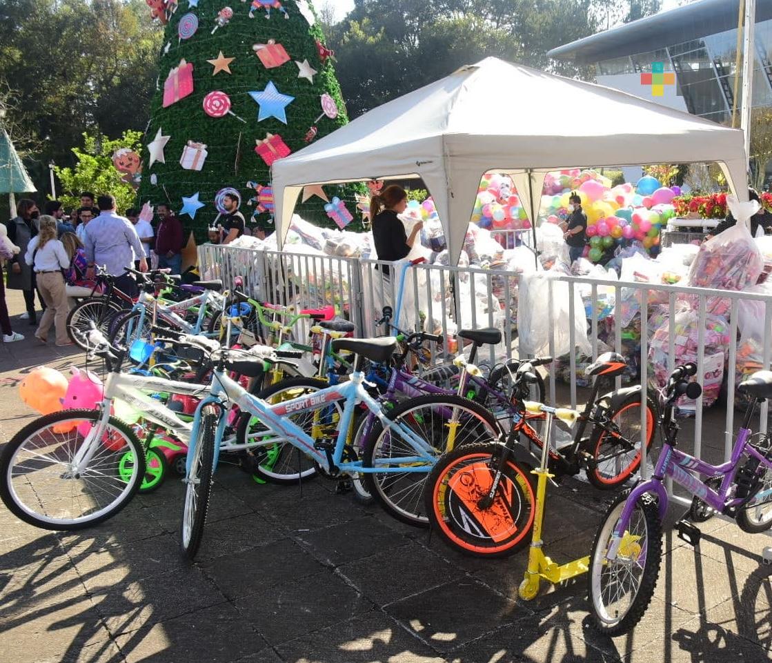 DIF Estatal entrega juguetes a niños y niñas festejando Día de Reyes, en Coatepec