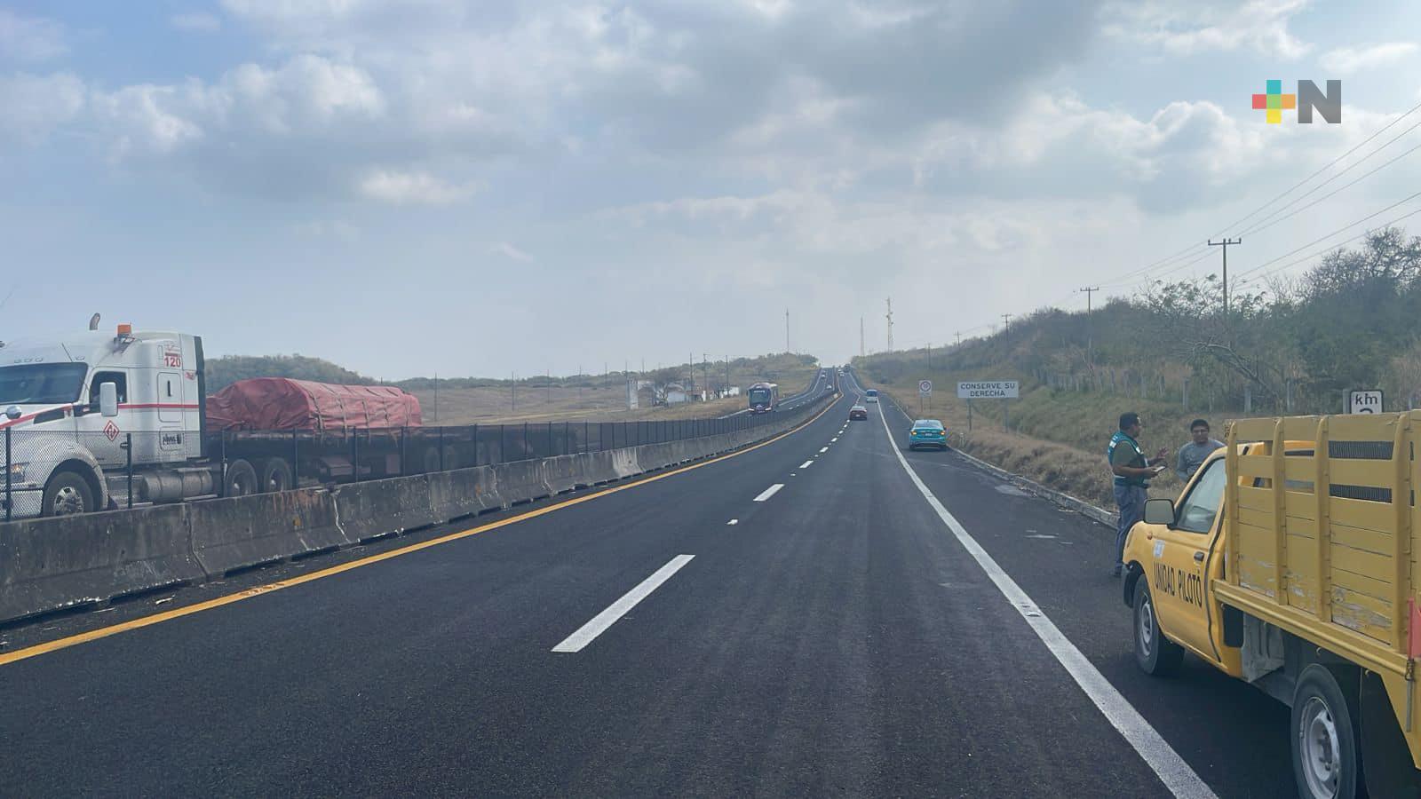 Liberada circulación en carretera Cardel-Veracruz a la altura del kilómetro 226