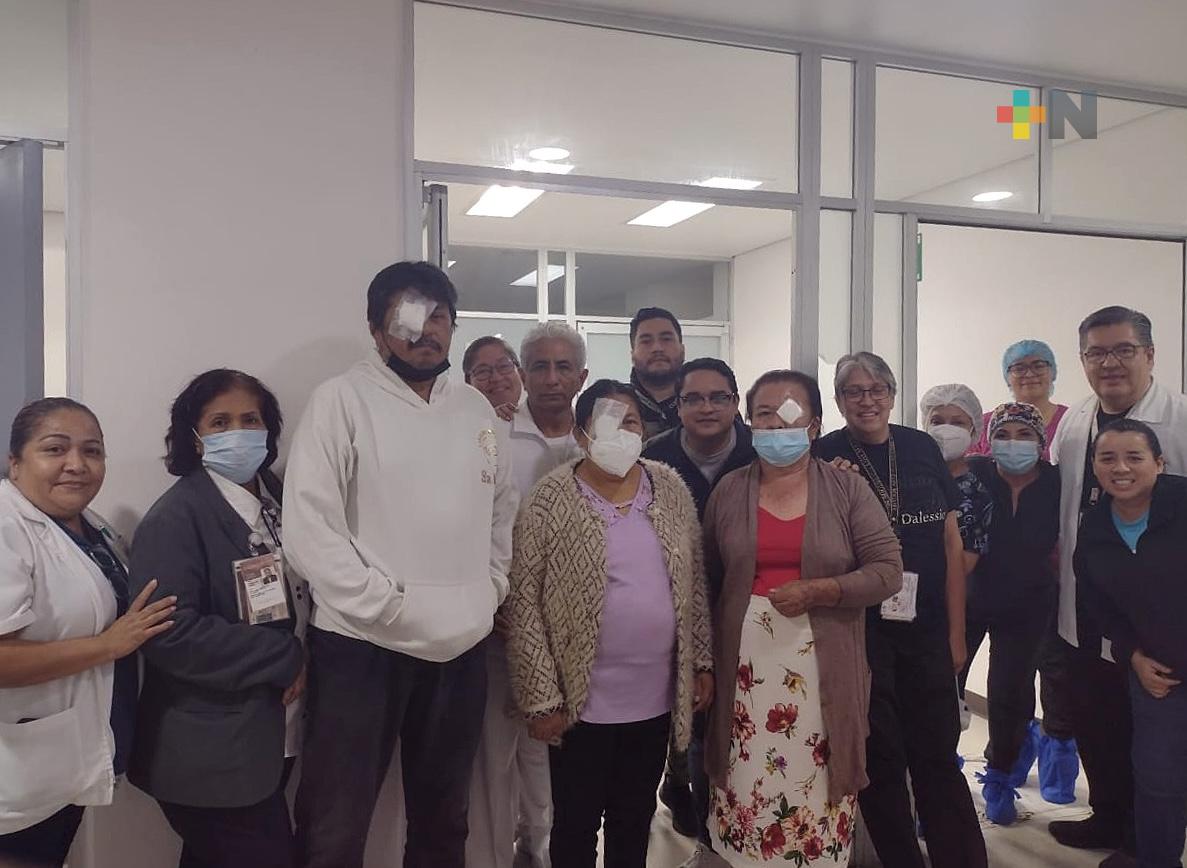 Especialistas de Issste Veracruz recuperan la vista de 161 derechohabientes