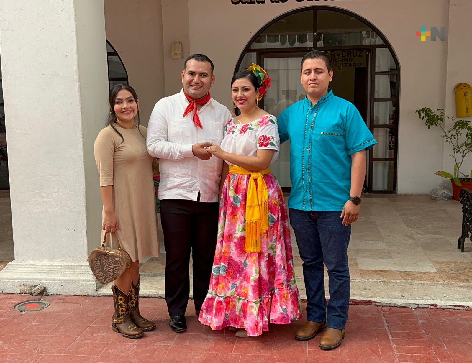 Registro Civil de Coatzacoalcos lleva a cabo su primer matrimonio de 2024