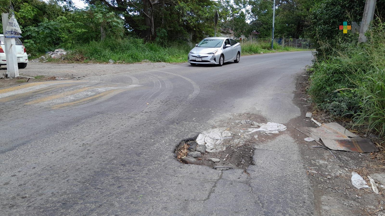 Carretera de playa de Vacas en pésimas condiciones por baches