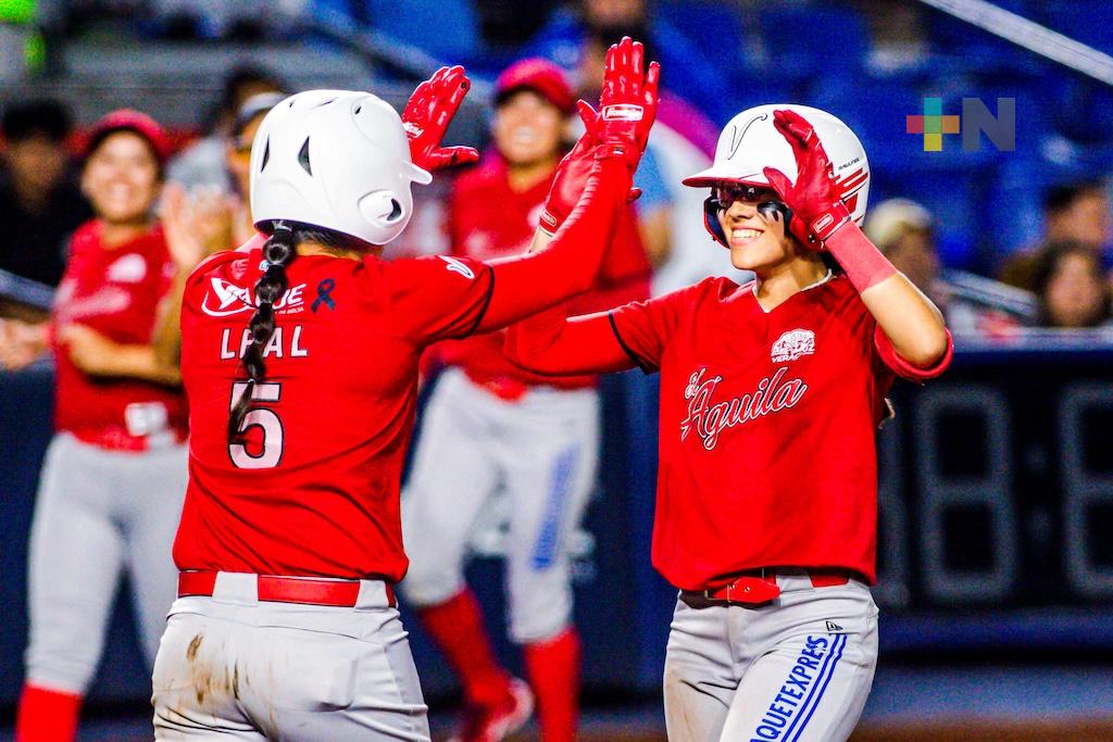 El Águila Femenil venció por 6-1 a Sultanes y divide en la serie