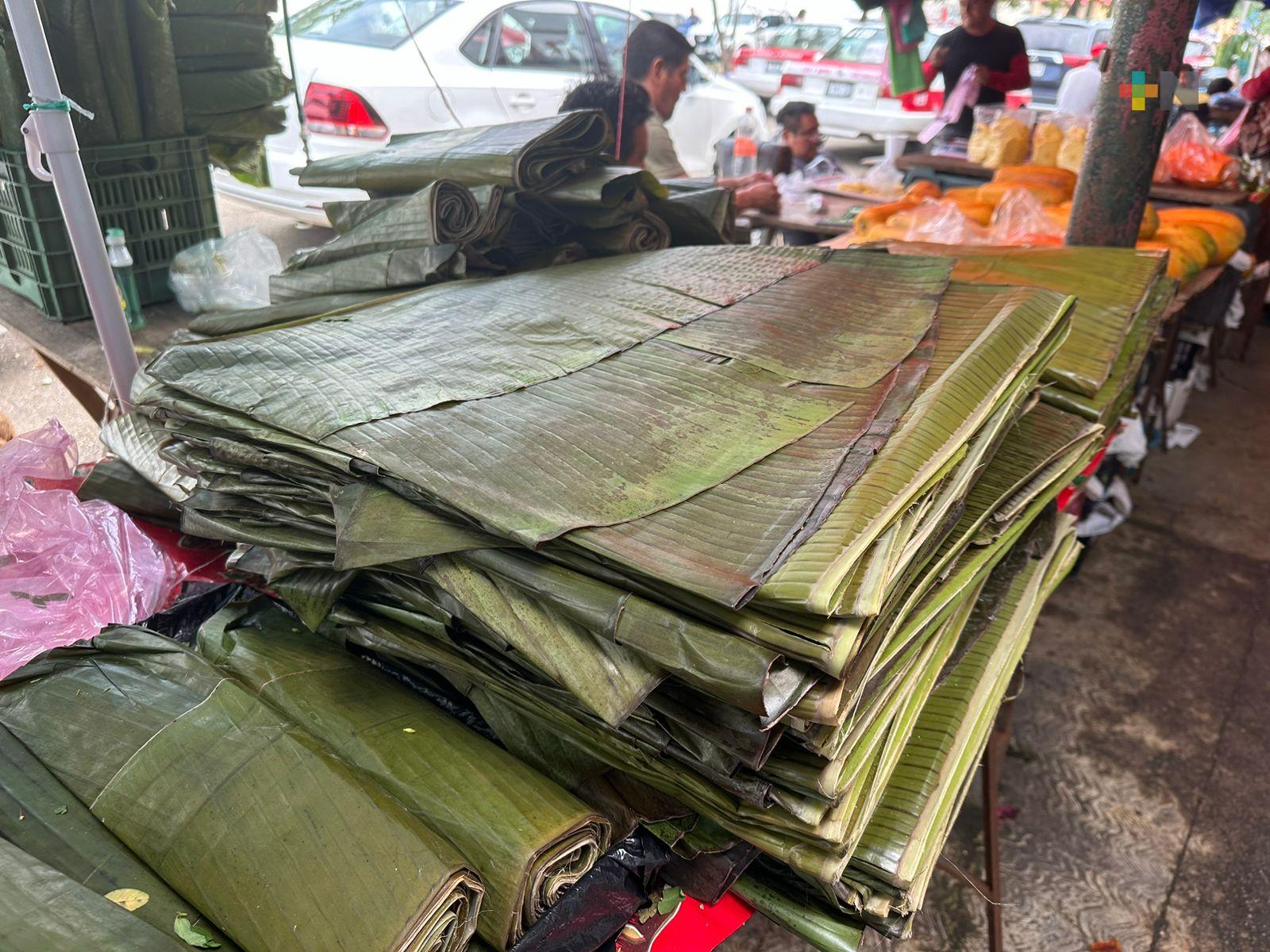 Hoja de plátano para tamales ha incrementado su precio en el sur