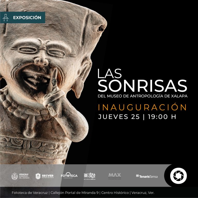 Presentan exposición fotográfica Las sonrisas del Museo de Antropología de Xalapa, de Humberto Tachiquín