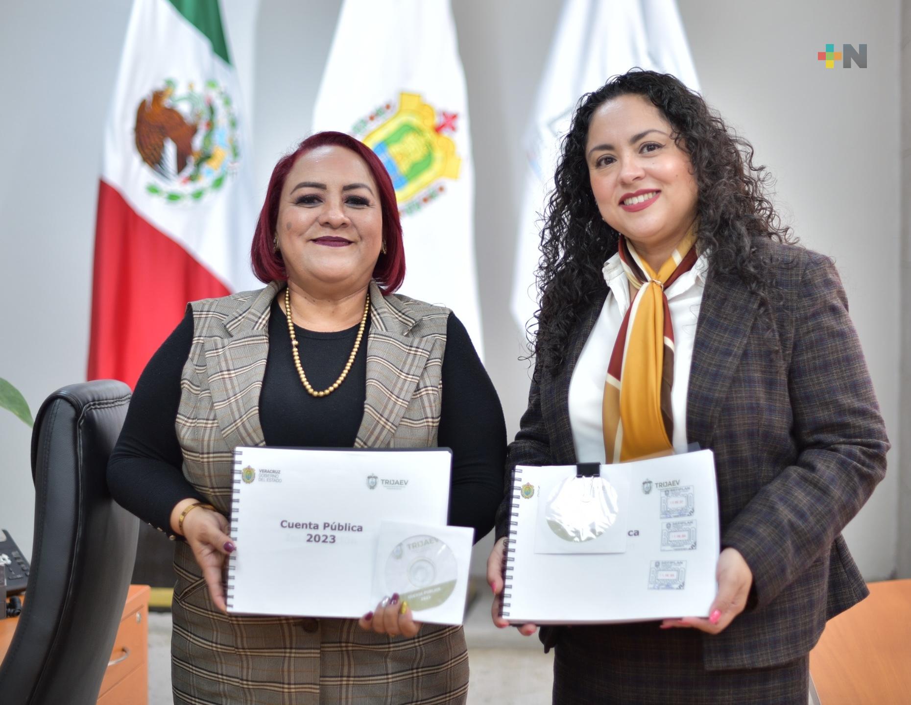 Recibe Congreso local la cuenta pública del Trijaev, ejercicio 2023