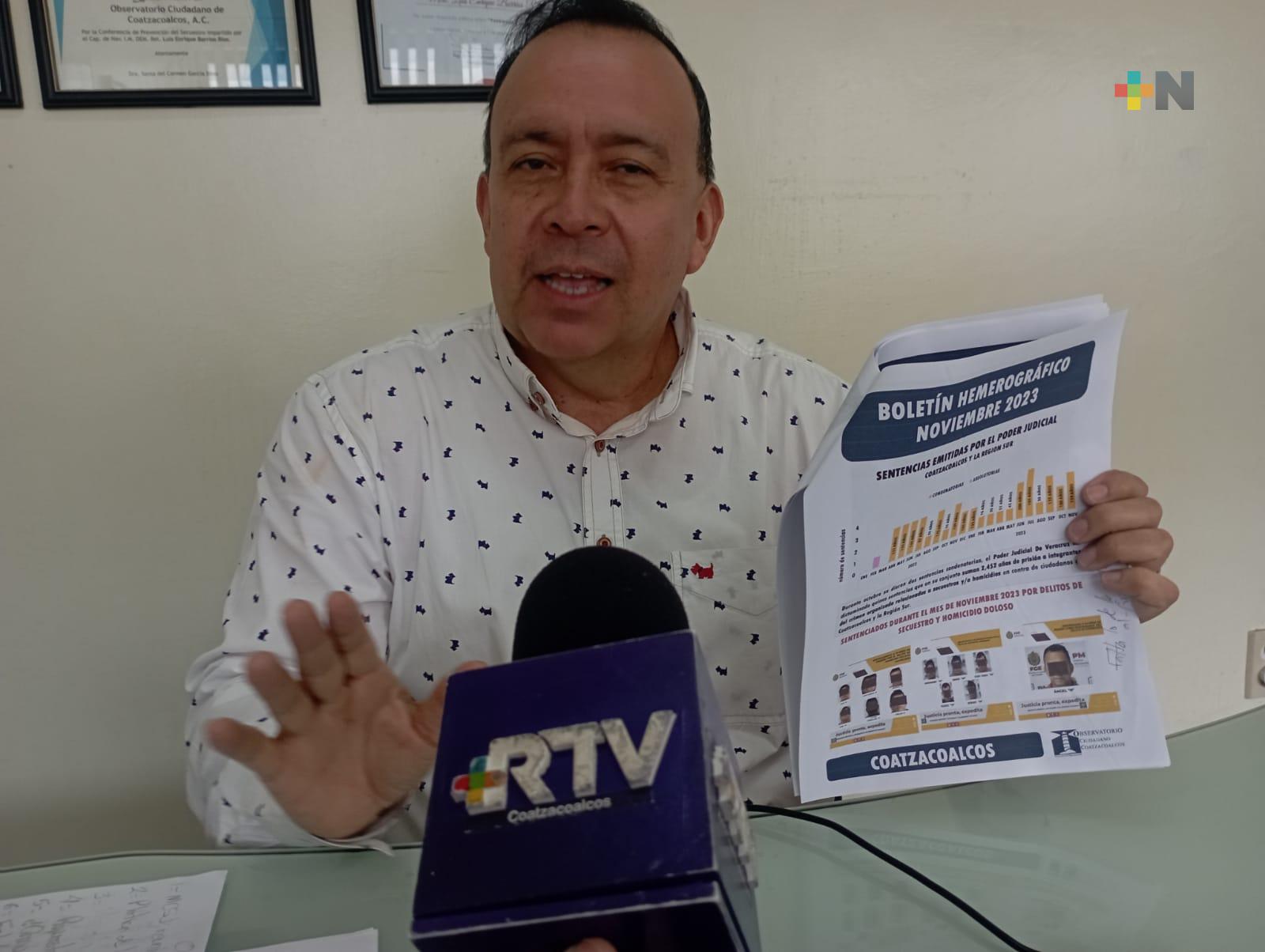 Observatorio Ciudadano de Coatzacoalcos prepara sesión plenaria de mesa ciudadana de seguridad y justicia