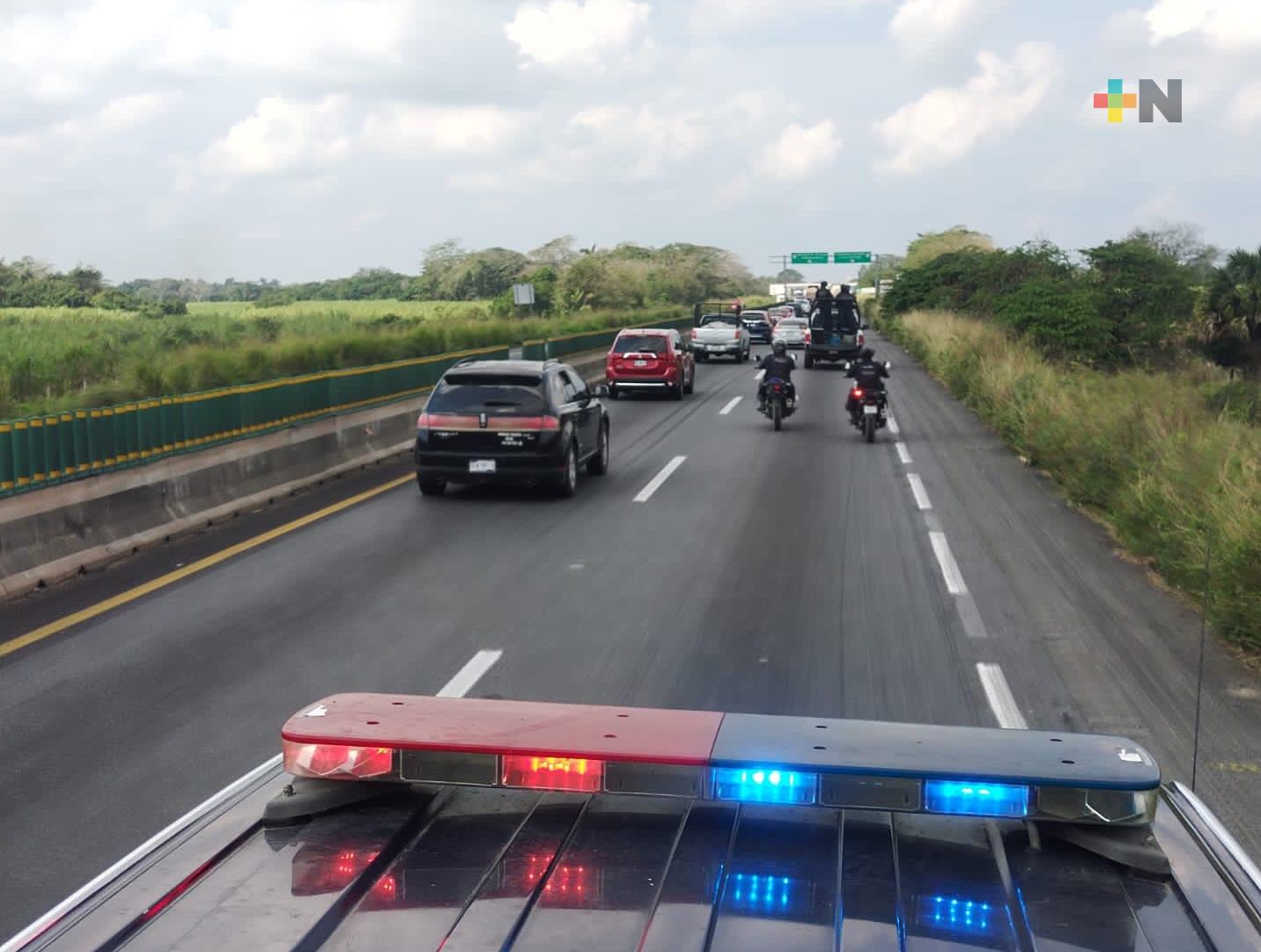 Refuerza SSP la seguridad en autopista Tinaja-Cosamaloapan