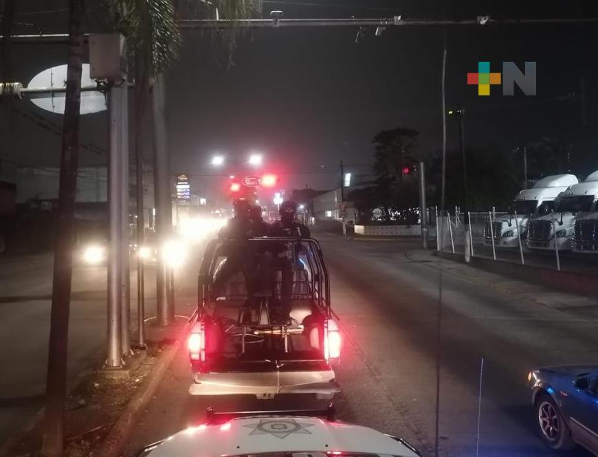 Mantiene SSP vigilancia en tramo carretero de Veracruz con límites de Puebla