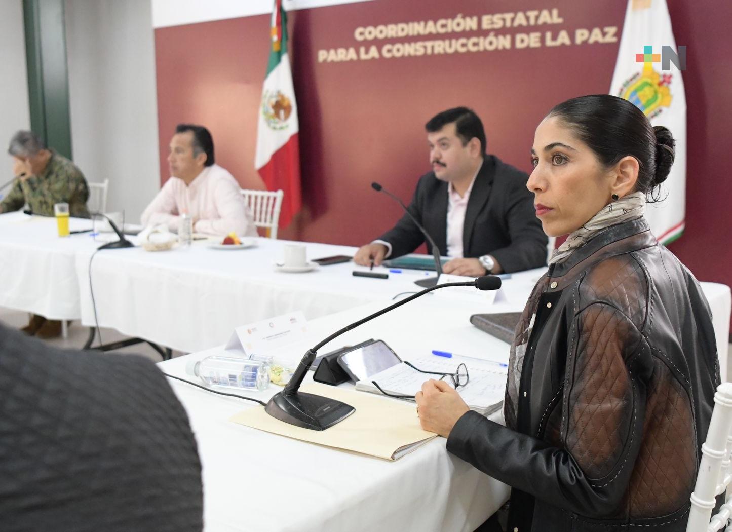 Rinde informe FGE en la Mesa para Construcción de la Paz