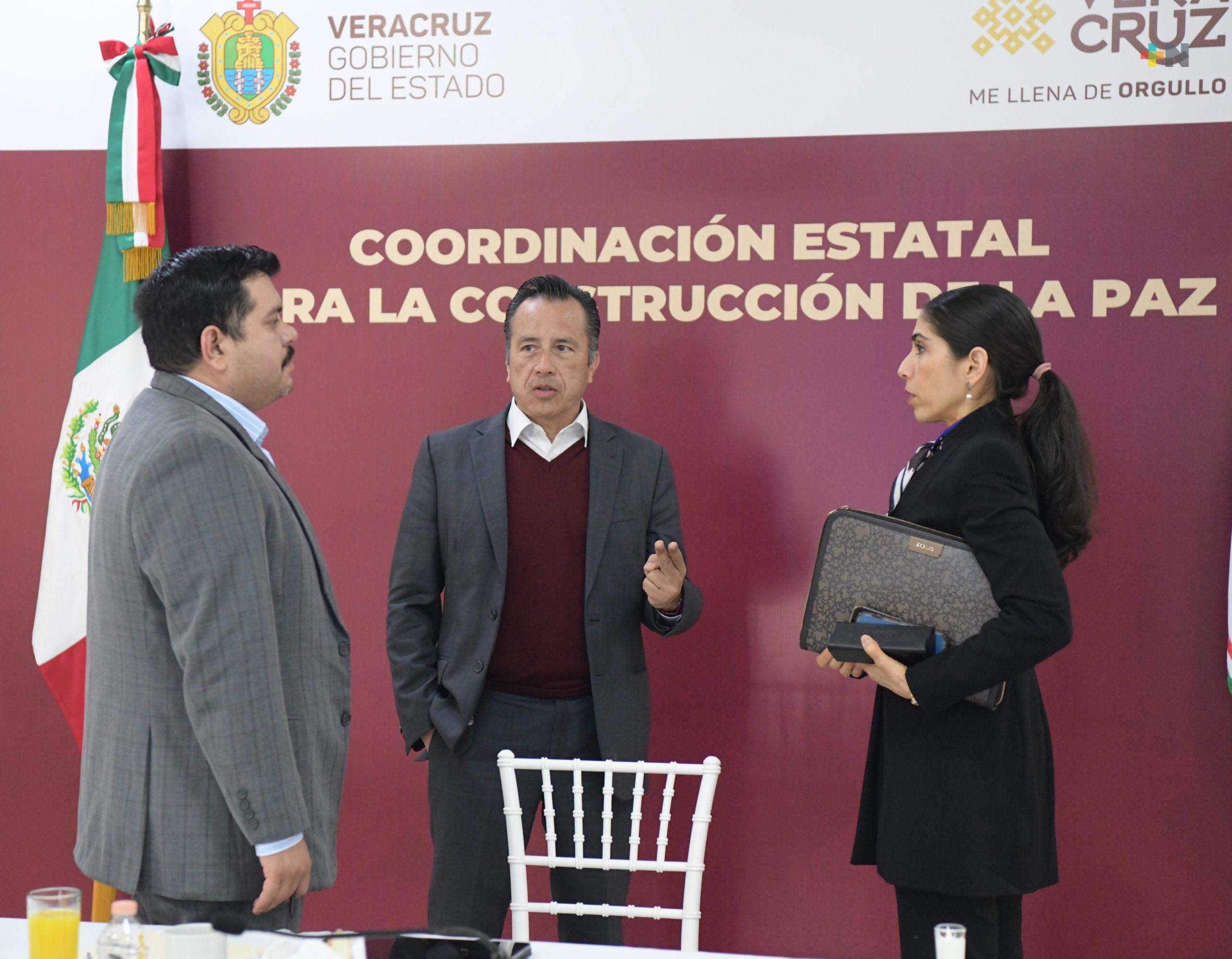 Cuitláhuac García encabeza trabajos de la Mesa para la Construcción de la Paz