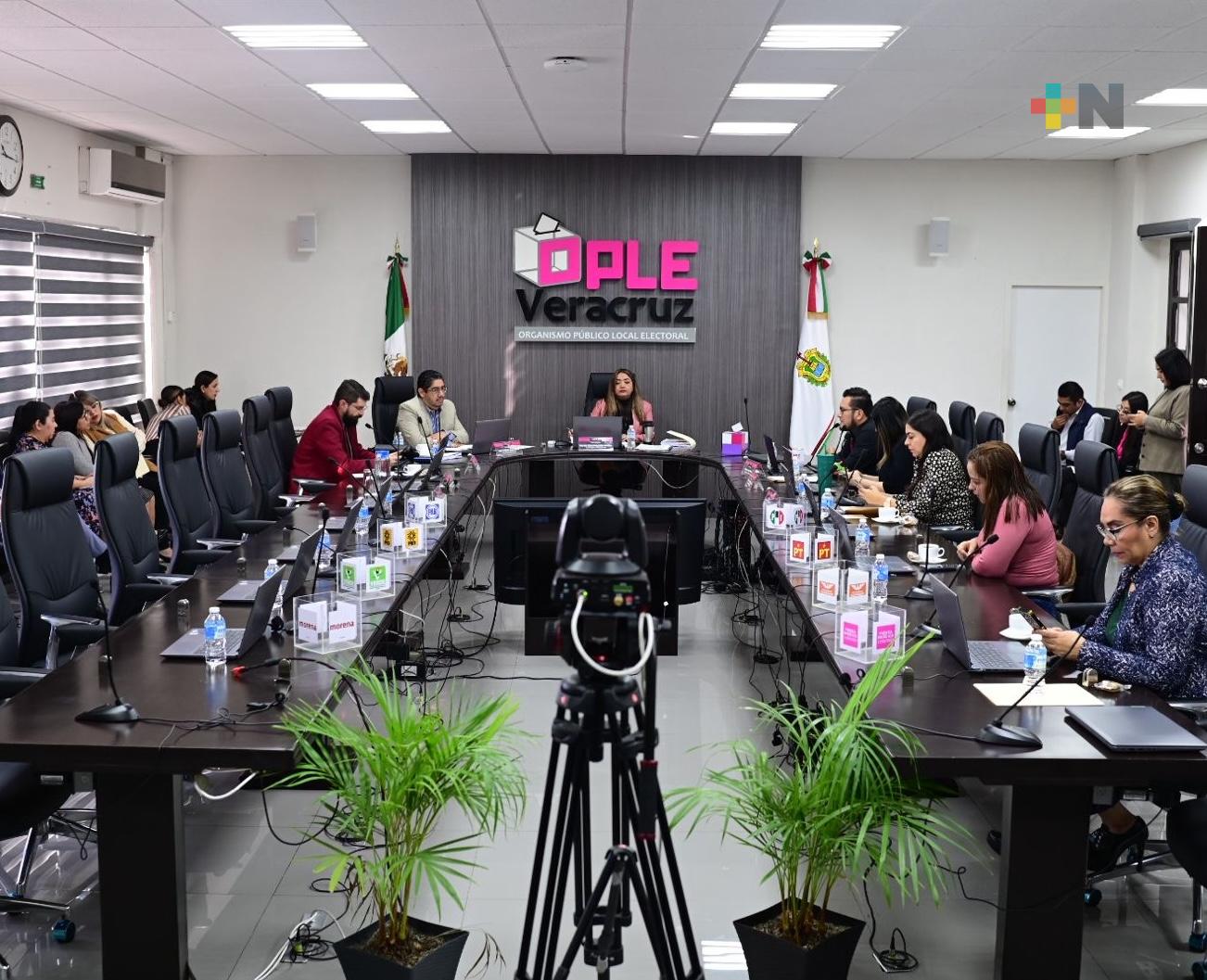 OPLE Veracruz aprueba planeas anuales de trabajo 2024 de comisiones permanentes y especiales