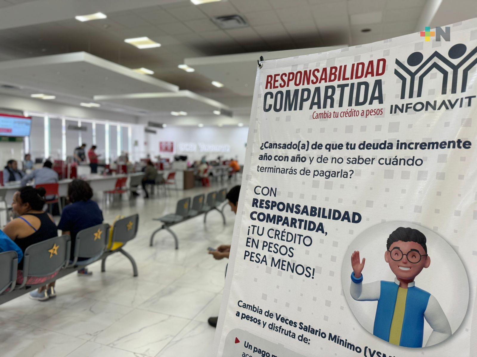 Más de 41 mil veracruzanos han convertido su Crédito Infonavit a pesos