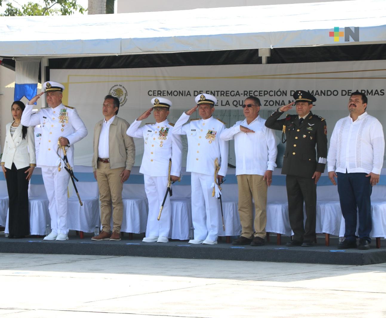 Quinta Zona Naval realiza Ceremonia de cambio de mando en Tuxpan, Veracruz