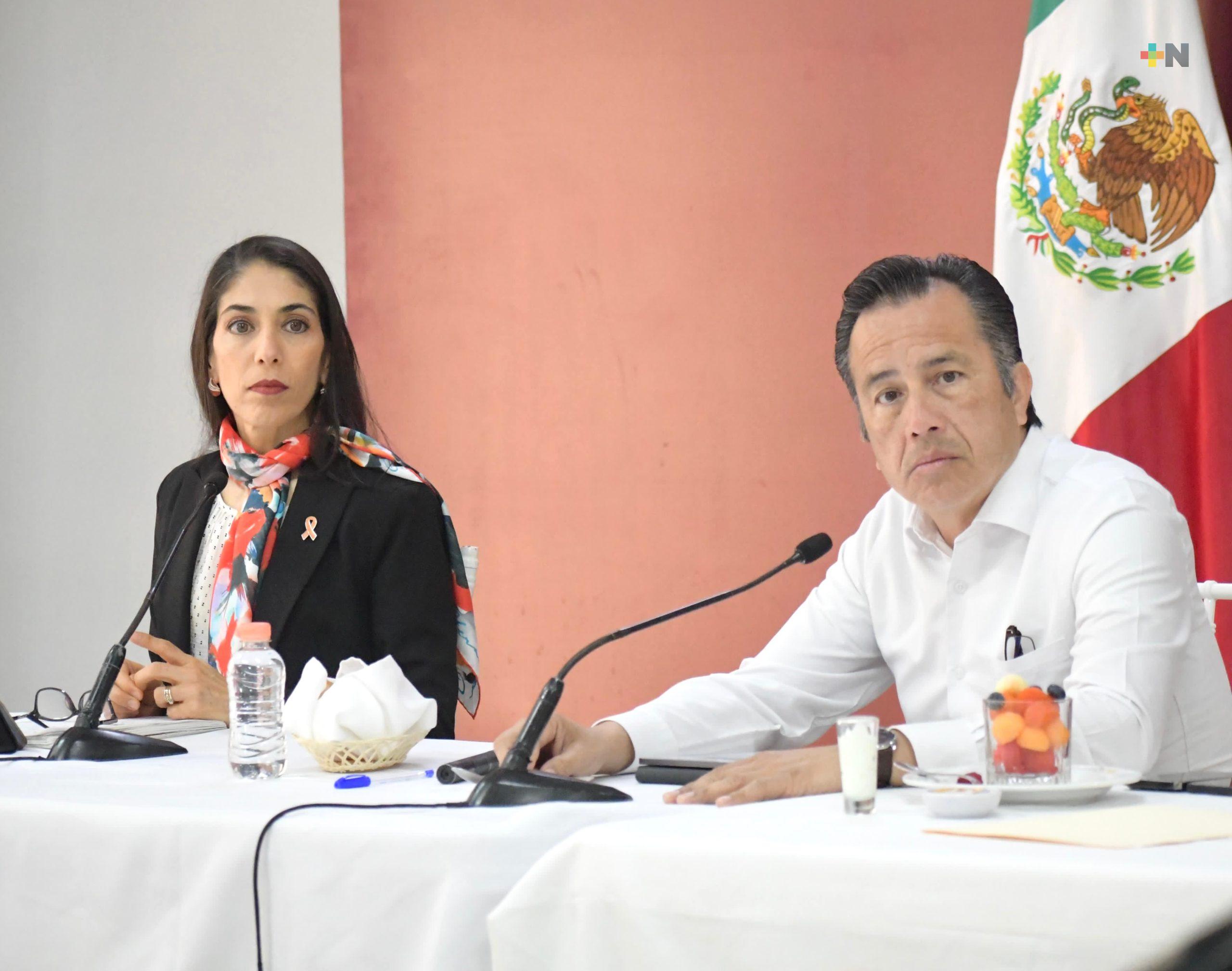 FGE rinde informe en la Mesa para la Construcción de la Paz