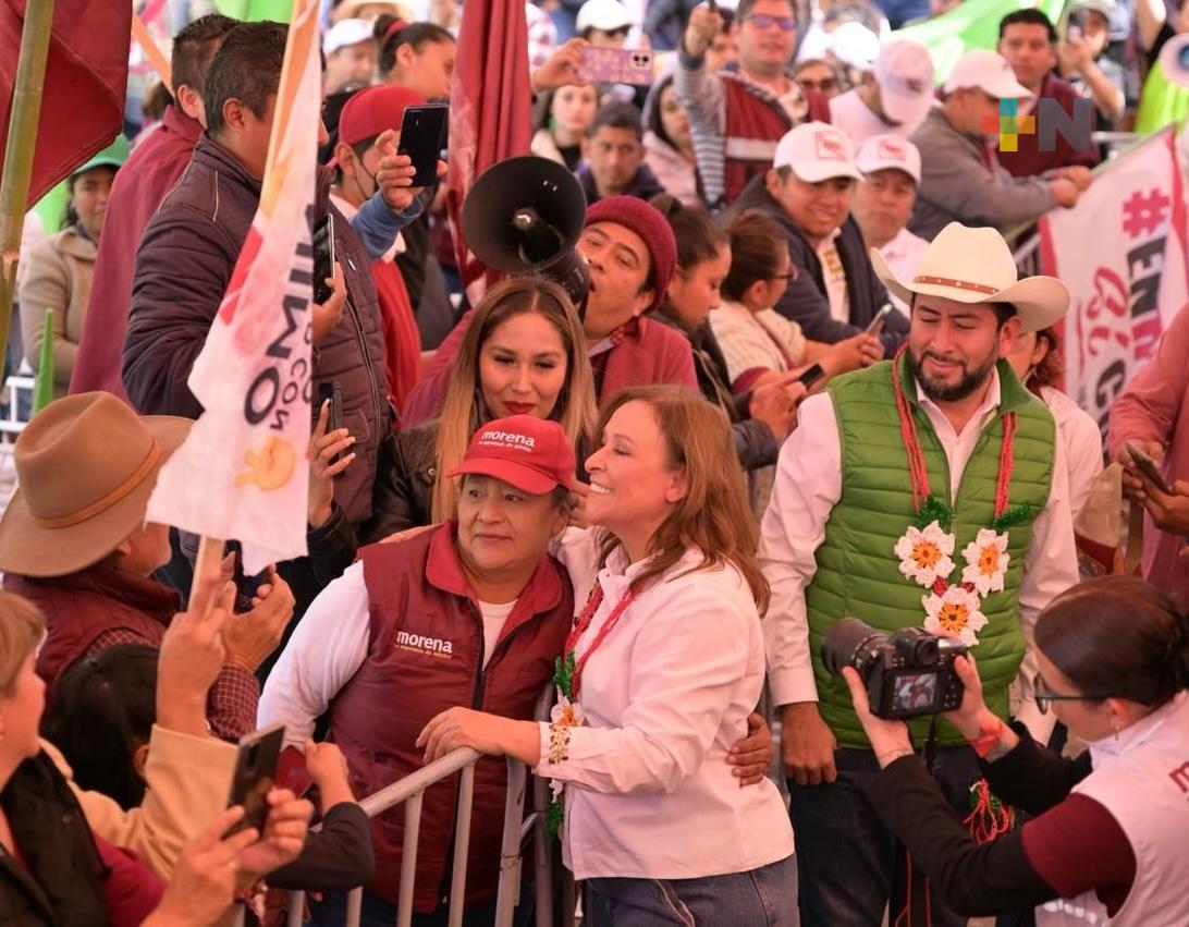 Los veracruzanos apoyan a Morena, la transformación está en marcha: Rocío Nahle