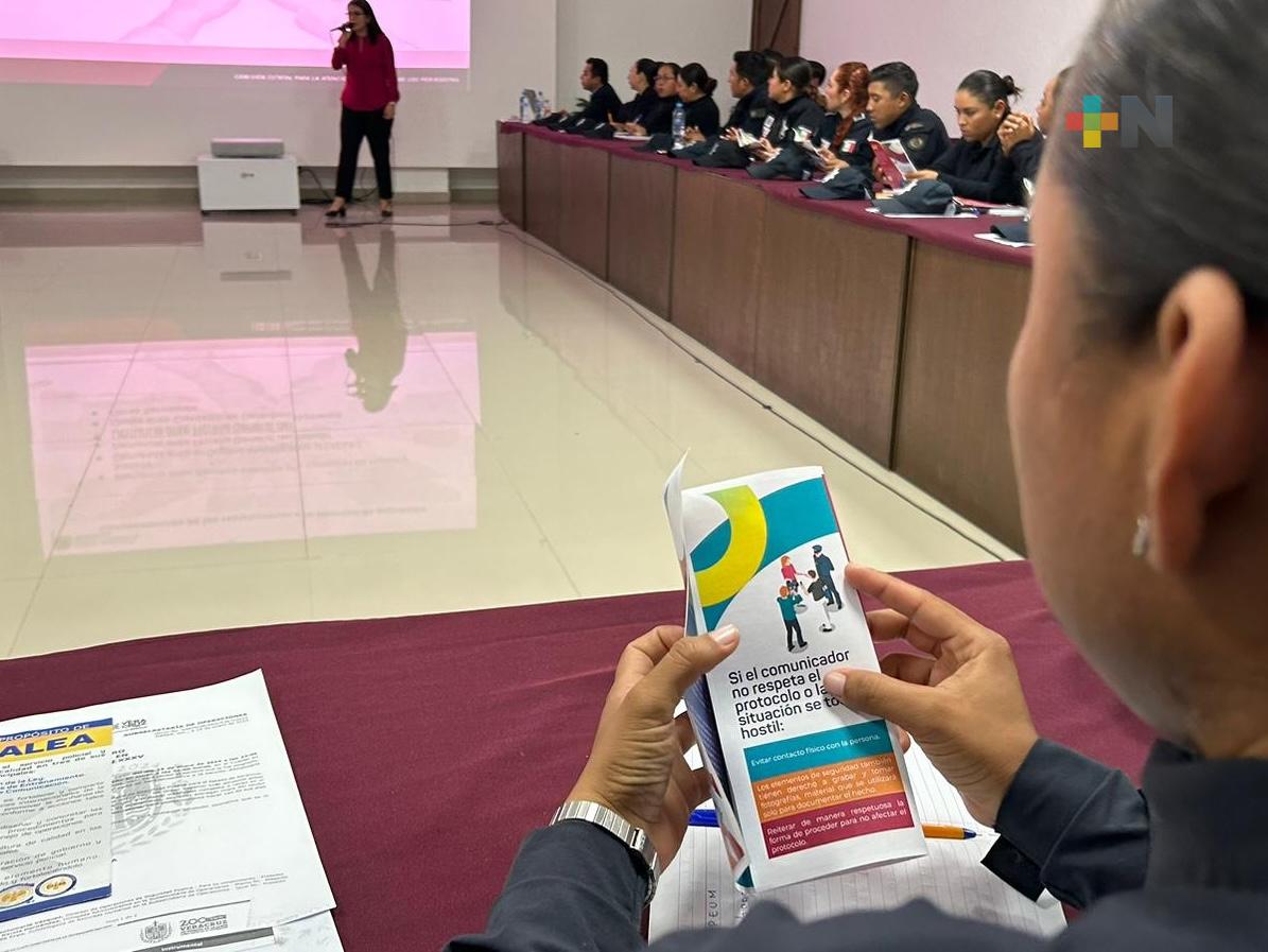 Sensibiliza SSP a elementos operativos sobre atención a periodistas